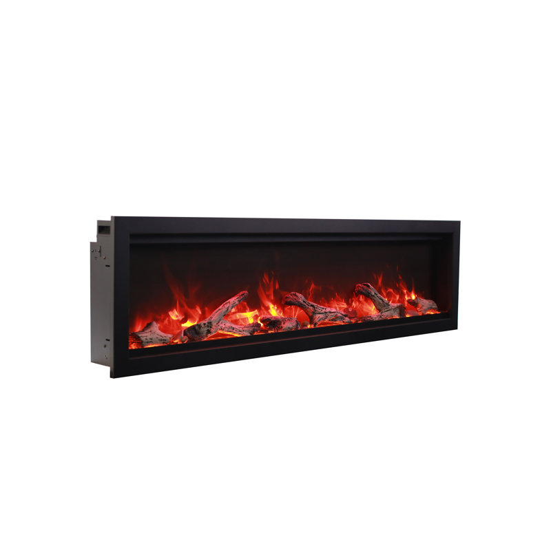 Foyer électrique Amantii Sym-50-Bespo, moteur à 3 vitesses, commandes intelligentes, Bluetooth activé, réglages de couleur de flamme
