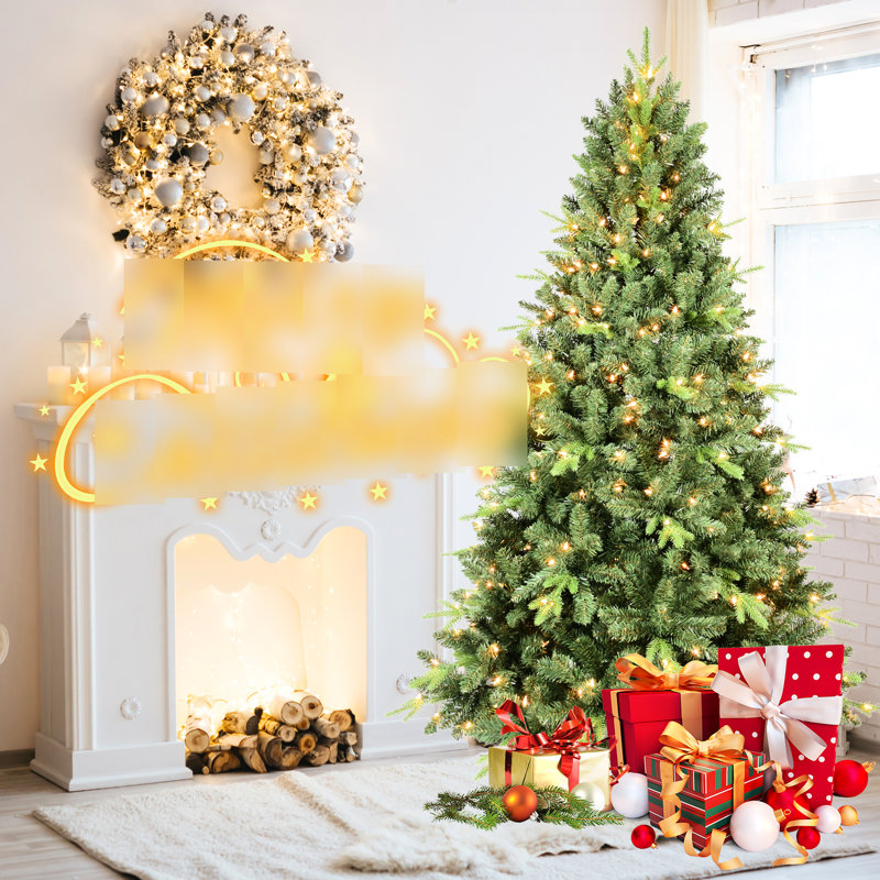 Arbre pré-enfilé de 4 pi avec 200 lumières blanches chaudes, branches Pe + réalistes, installation rapide, base stable pour les fêtes, apparence réaliste de Noël, support de fête simple