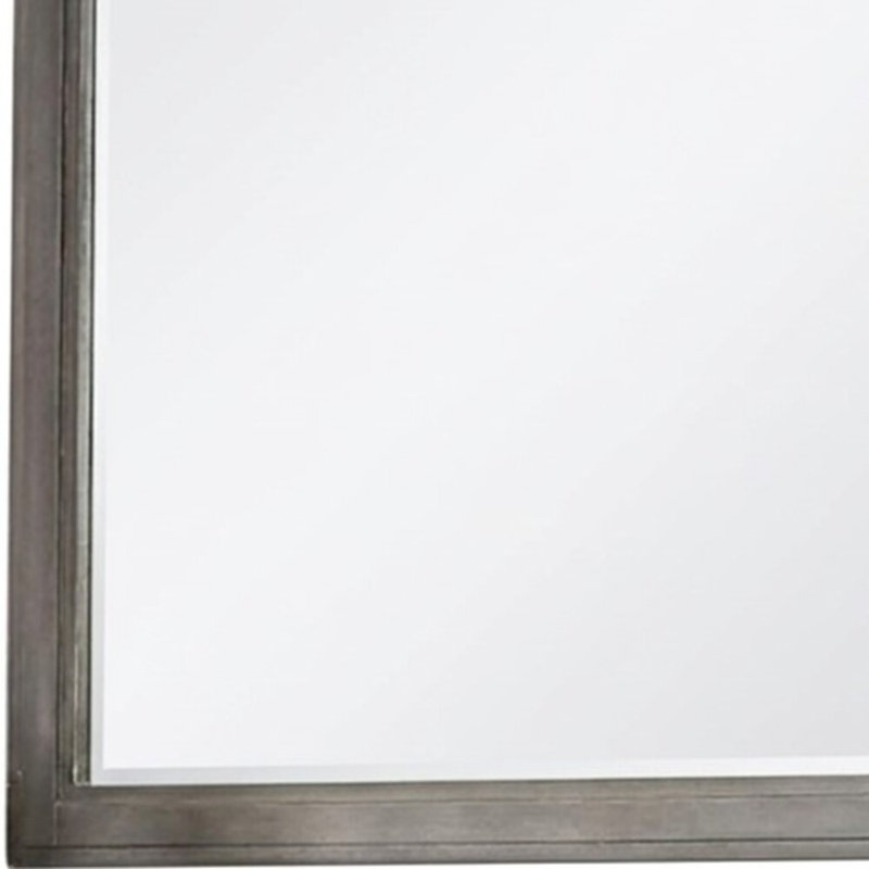 Charoite gris 38 po X P 38 po Miroir carré H, Gris