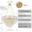 Lustre en cristal rond Φ80cm