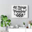 Possible With God - Wrapped Canvas Print-1570032348