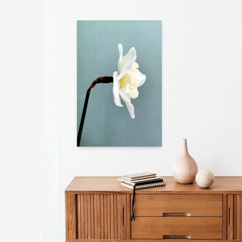 Art contemporain fleur élégante, H 24 po x l 16 po