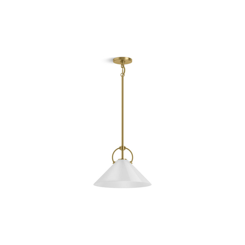 Kernen By Studio McGee 14 in. Pendant, Brushed Moderne Brass
