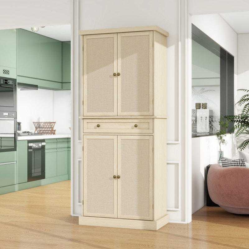Armoire 4 portes avec 1 tiroir et 4 tiroirs réglables