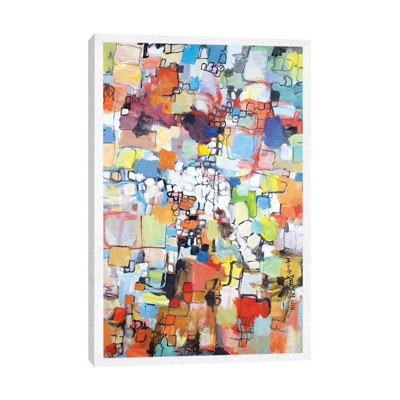 August's End 1 Piece Painting on Canvas, 101.6cm H x 66.04cm W x 3.81cm D, White Framed