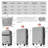 Luggage Sets 5 Piece with Half-opening-129384099