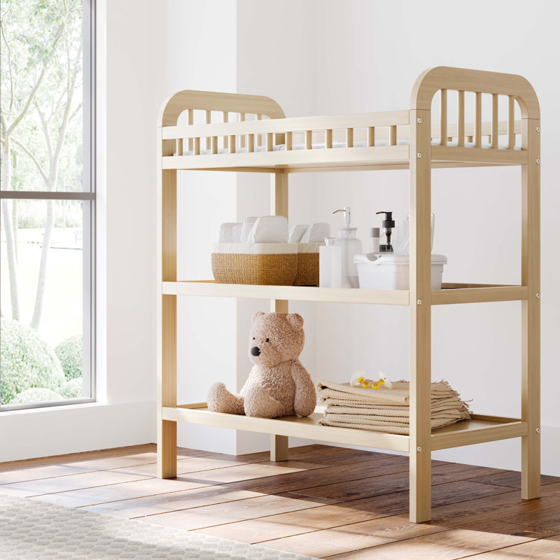 Table à langer avec coussin Pasadena, Bois flottant