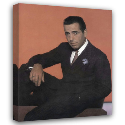 Latitude Run® Hollywood Photo Archive Gallery Wrapped Canvas Art Titled: Humphrey Bogart