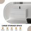Ensemble de meuble-lavabo mural 41,9 "avec lavabo et deux tiroirs (robinet non inclus), entièrement assemblé-130160093-131221840