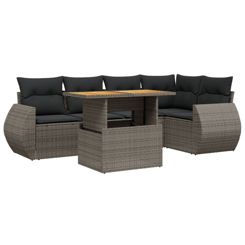 Vidaxl Garden Sofa Set Grey