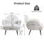 Fauteuil rembourré Eleese Teddy, chaise d'appoint moderne avec pieds en métal-1456069408-1456069410