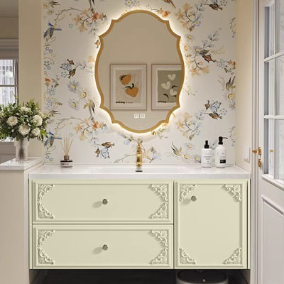 Italian minimalist bathroom cabinet.
