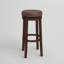 Tabouret rembourré pivotant avec structure en bois massif Baylis-19293857-44944666