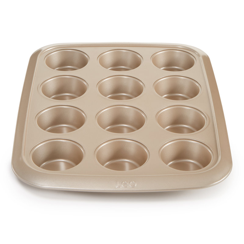 BergHOFF Balance Non-stick Carbon Steel 12-cup Cupcake Pan 2.5"