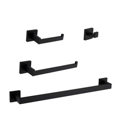 4 Bathroom Hardware Incorporation - Stainless Steel Build, Smooth Edges, Prevents Rust & Scratches, Simple Installation Steps Kit Material Chosen, Surface Created, And Scratches , Easy Process