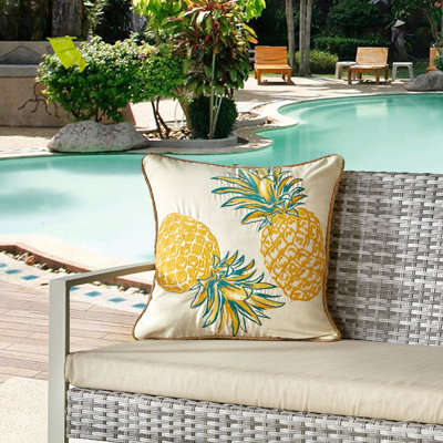 Coussin d'extérieur avec insert en polyester My Cottage Living