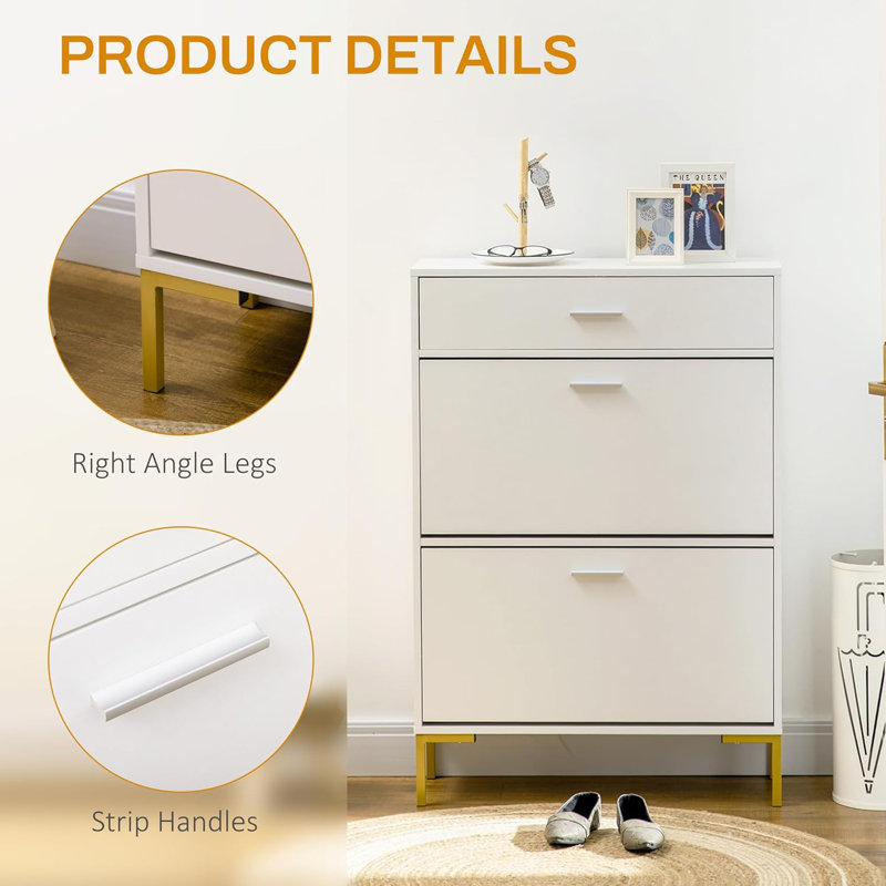 12 Pair Shoe Storage Cabinet
