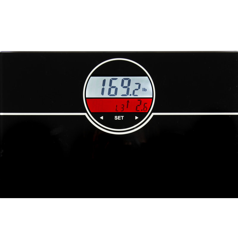 Ozeri WeightMaster 400 lbs Weight Scale with BMI and Weight Change Detection, Black
