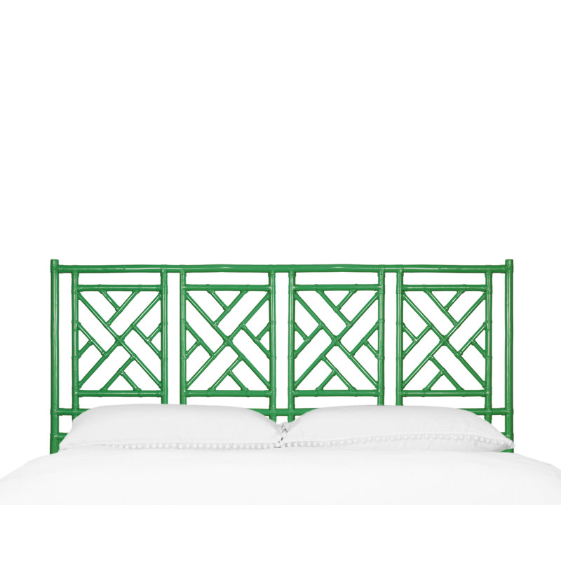 Chippendale Open-Frame Headboard, King, Bright Green