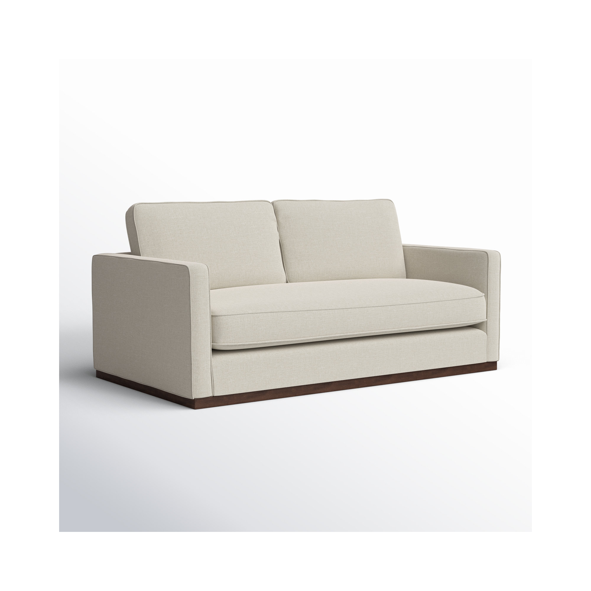 Bobbi 73'' Upholstered Loveseat, Effie Linen Performance Linen