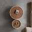  Ensemble de table basse moderne en bois, table de salon ronde minimaliste