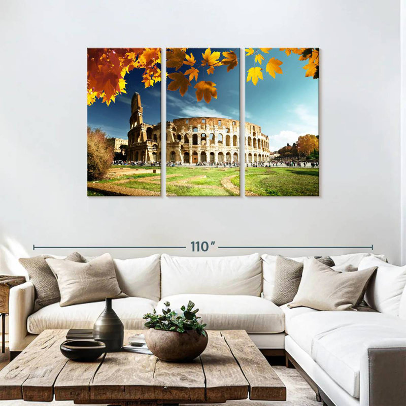 Lilie Colosseum In Autumn, 48" H x 74" W
