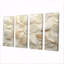 Feuilles ivoire feuillage Collae III - feuilles, décoration murale - art mural traditionnel-457873753-457873756