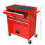 Chariot à outils 4 roues 4 tiroirs multifonctionnel rouge