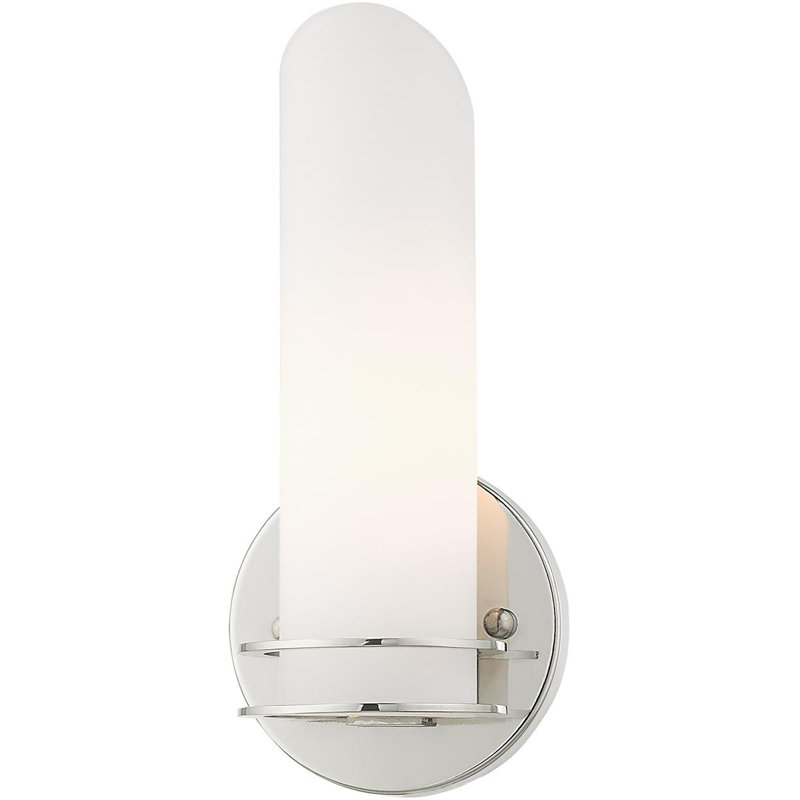 Franko Flush Mounted Sconce, Polished Chrome