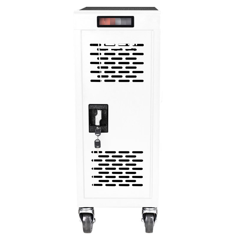 Unité de charge et d'ordinateur portable White 16, verrouillable, contenant en acier laminé à froid pour 16 appareils - blanc, rangement
