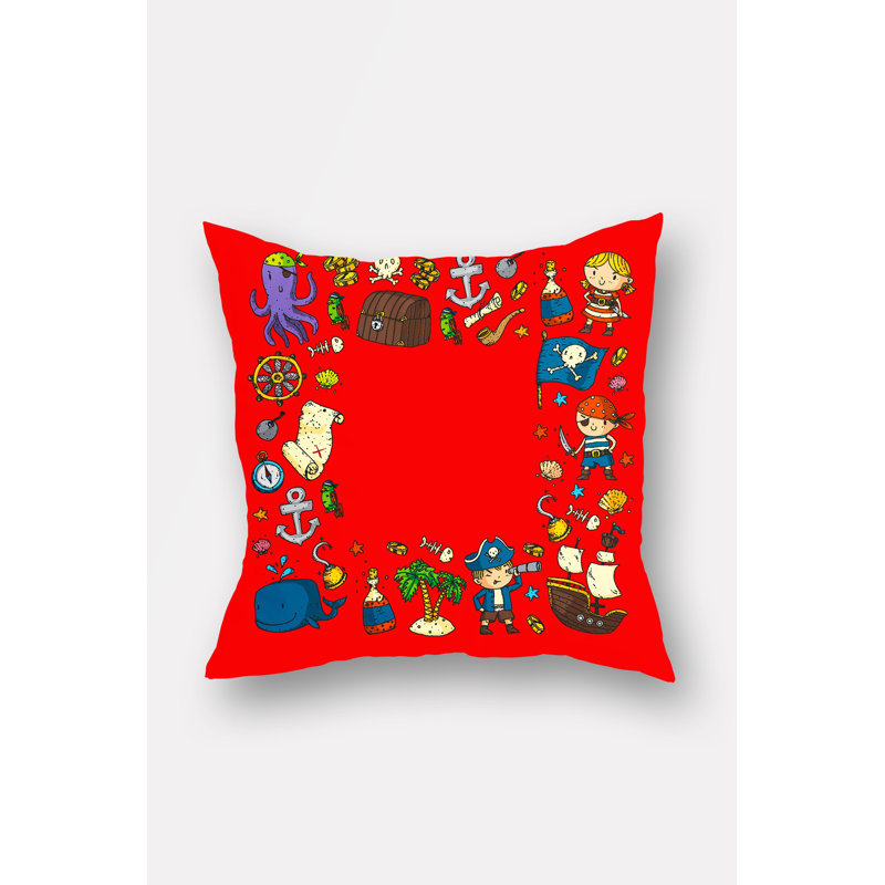 Housse de coussin carré en polyester Emmette