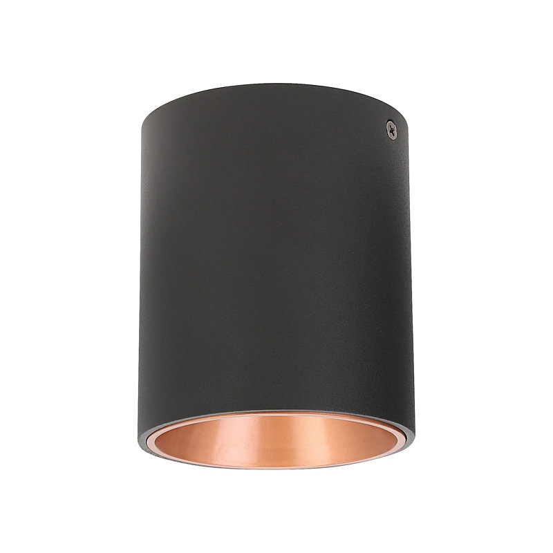 Inri LED Flush Mount, Black/Copper