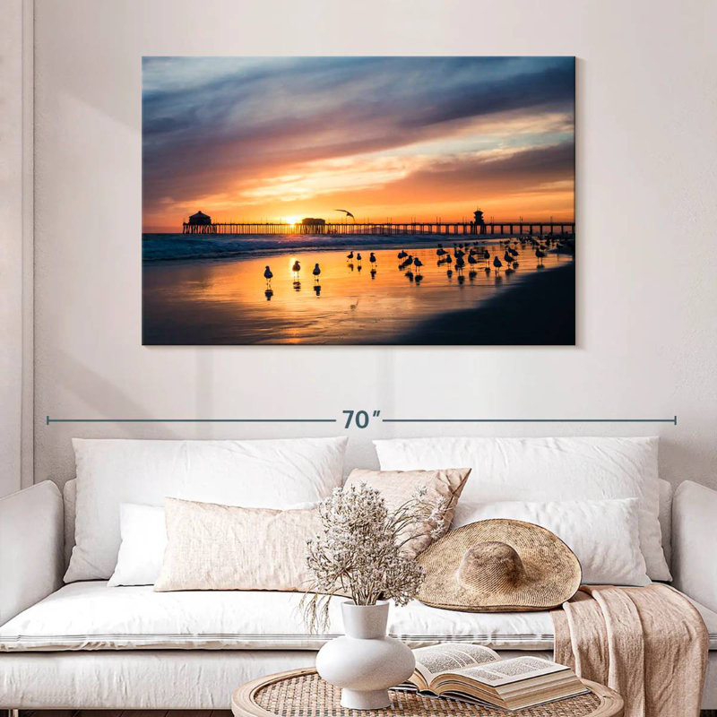 Gillard Huntington Beach Seagulls, H 32 po x l 48 po