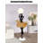 Italian-Style Resin and Wood Floor Lamp-117968949-117968950