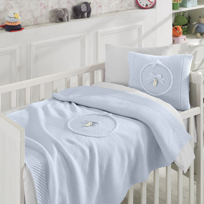 Dominic 6 - Piece Wool Crib Bedding Set