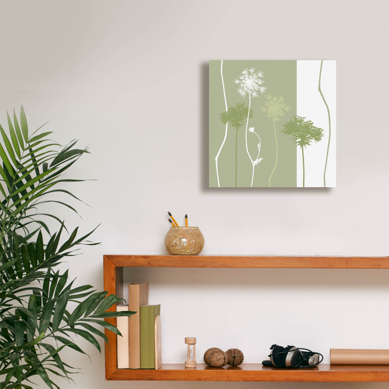 «Queen Anne's Lace» par Erin Clark, art mural sur toile, H 12 po x l 12 po x P 0,75 po