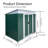 Outdoor Storage Sheds 6Ftx4ft Pent Roof Green-121324790-121324789