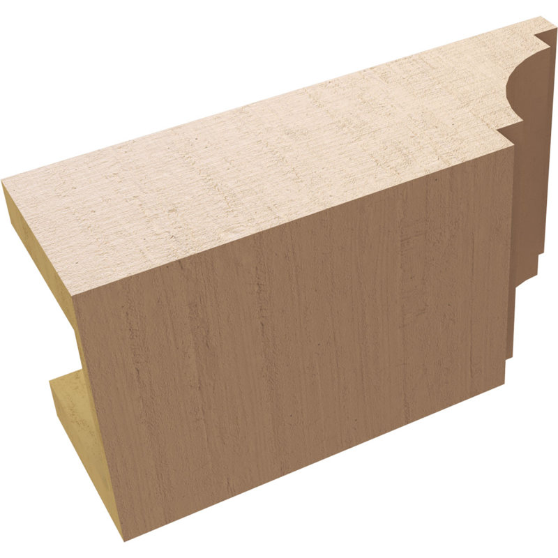 Queue de chevron en faux bois de cèdre Timberthane, l 6 po x H 4 po x L 12 po, brun clair, H 4 po x l 12 po x P 6 po
