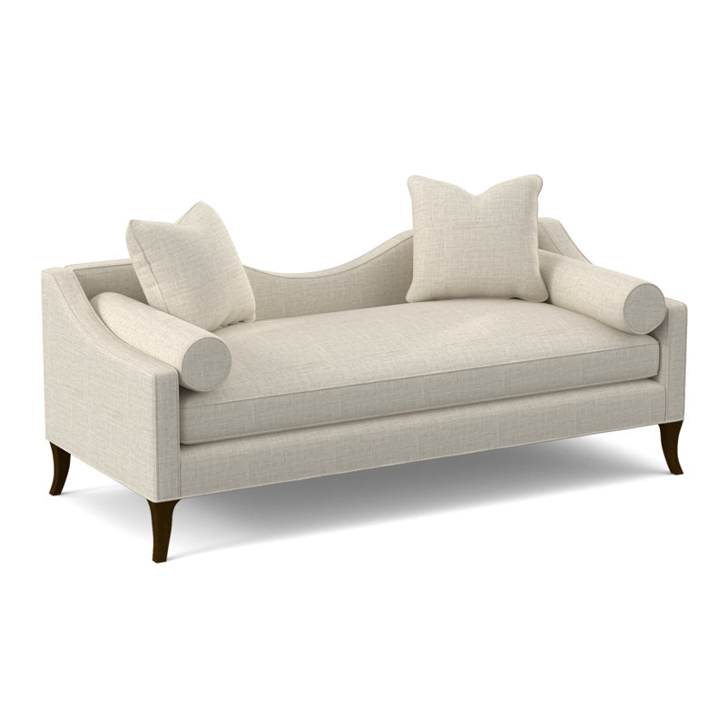 Chaise longue Audrey, Noyer américain, Neige Polly