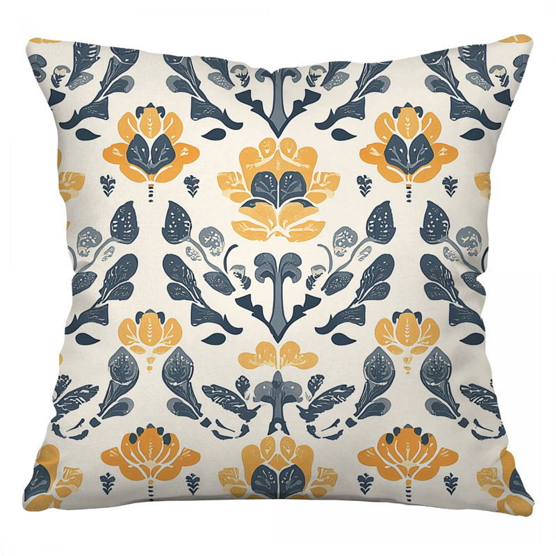 Coussin Leaves, Carré 14 po
