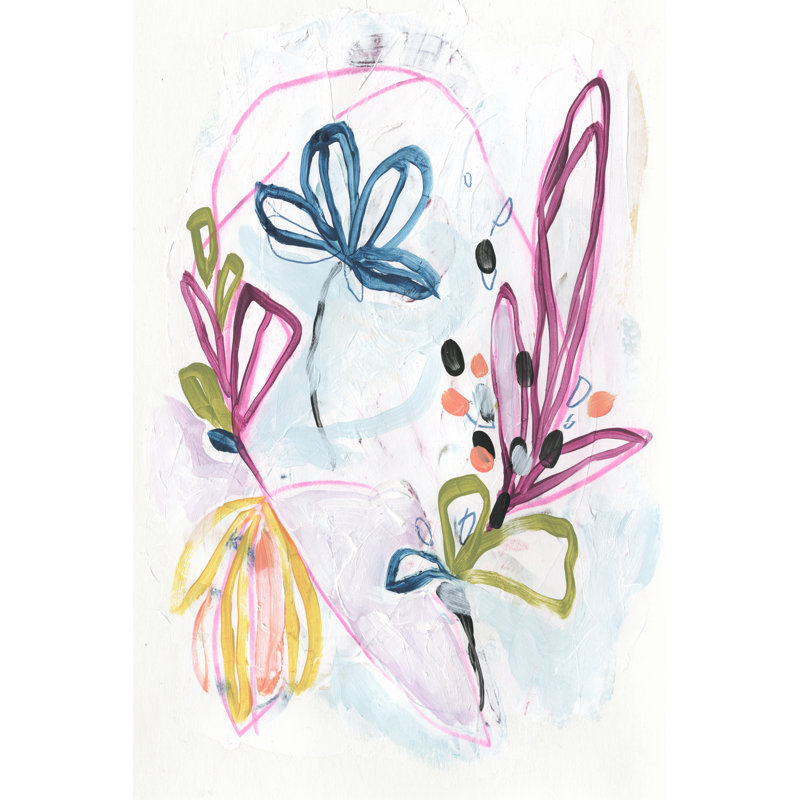 Garden Allusion III by June Erica Vess - Wrapped Canvas Painting, 76cm H x 51cm W x 3.8cm D