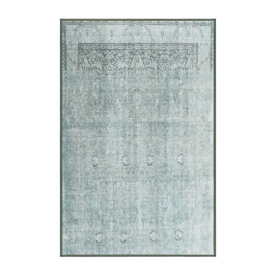 Tapis bleu sarcelle clair Deering