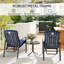 78.5cm Long Single Chaise with Cushions and Table