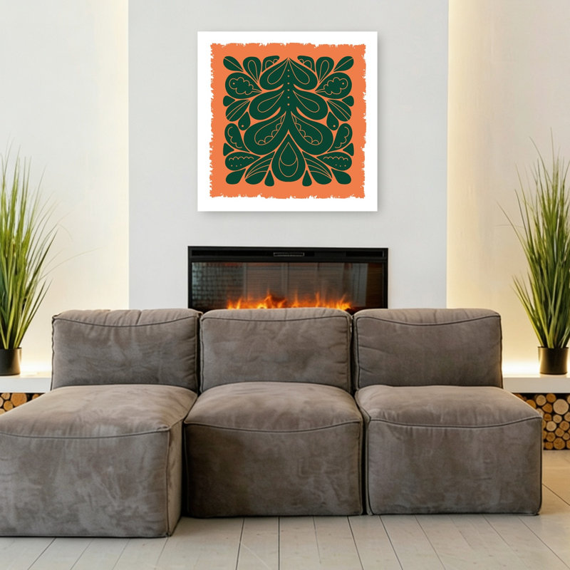 Impression d'art mural Nordic Folk Tree, 36" H x 36" W