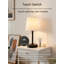 Lampe de table rechargeable avec gradation continue, pile 5200 mah, commande tactile et hauteur réglable pour la chambre à coucher, la cuisine et l'extérieur