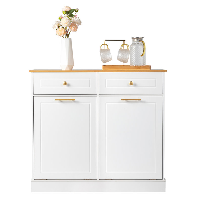 Poubelle en bois manufacturé 10 gallons