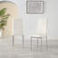 Renato 120Cm High Gloss Extending Dining Table And 4 White Eubanks Chairs-1000845965