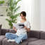 Canapé modulaire incurvé chenille avec 6 coussins Chenille-1804696152