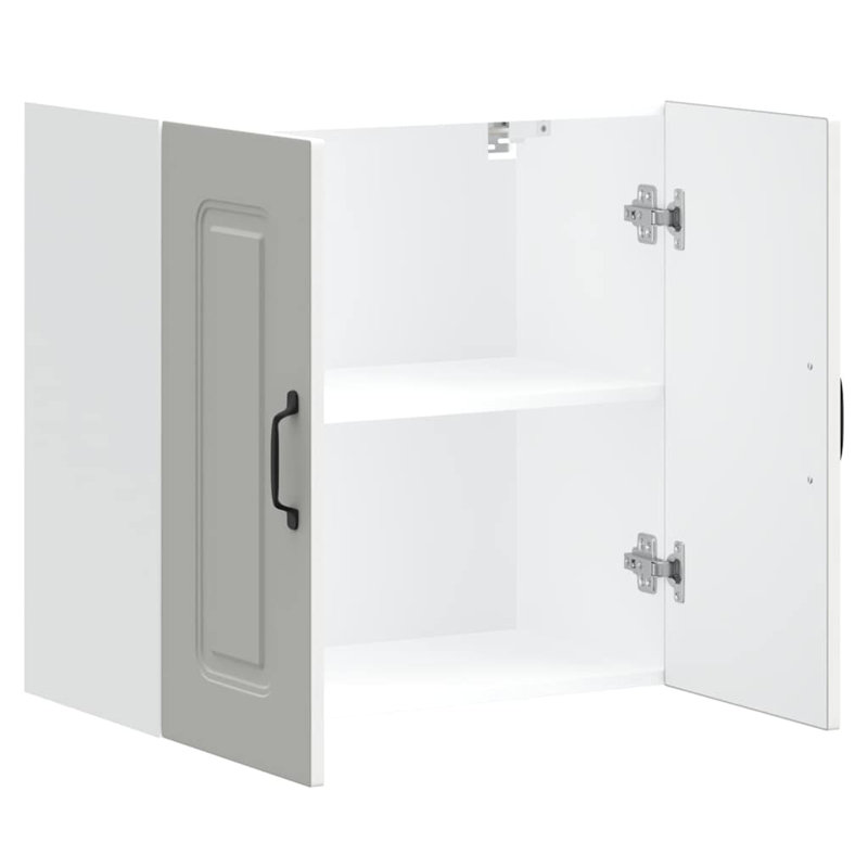 Kitchen Wall Cabinet Kalmar Engineered Wood, 60cm H x 60cm W x 31cm D, White