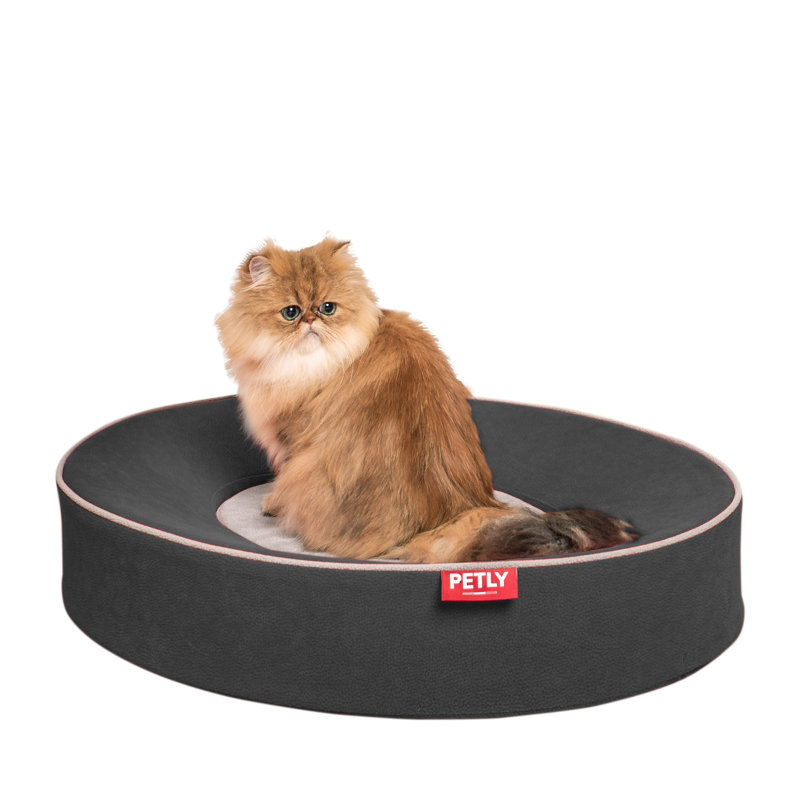 Orthopedic Microfibre Pet Bed, Dark Grey